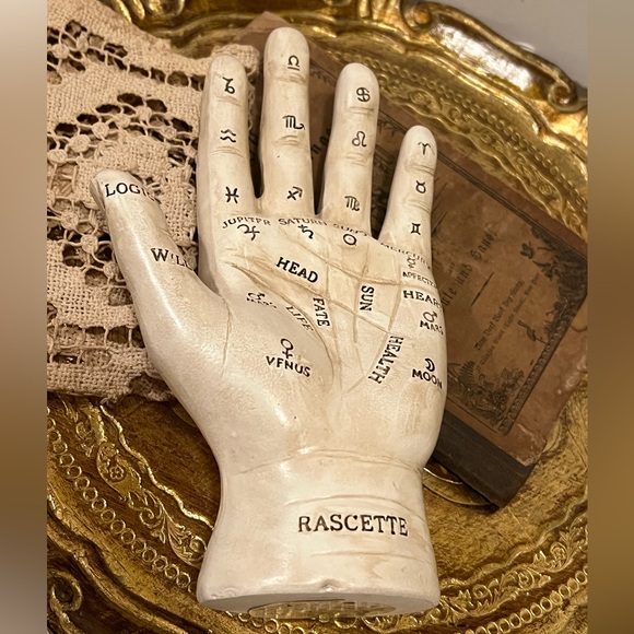 NWT ASHLAND PALMISTRY HAND TABLETOP DECORATION. - Picture 2 of 12